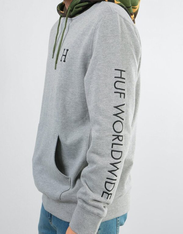 HUF VOYAGE FRENCH TERRY HOOD ATHLETIC HEATHER