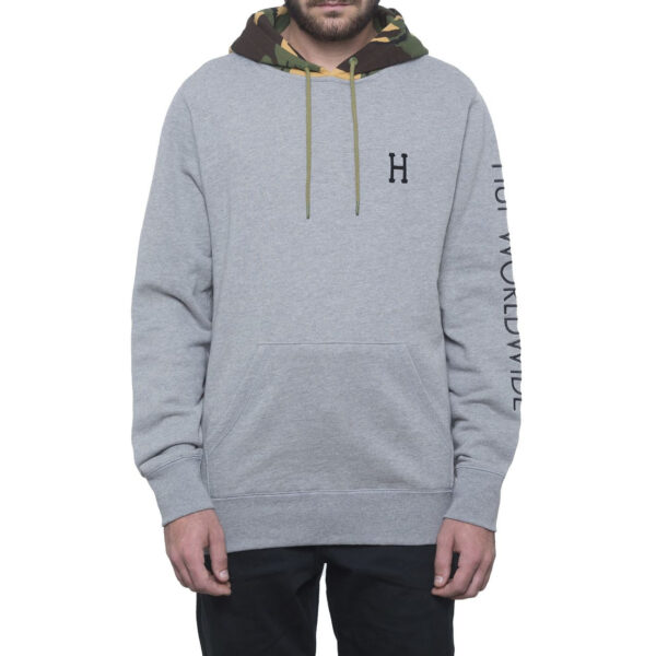 HUF VOYAGE FRENCH TERRY HOOD ATHLETIC HEATHER